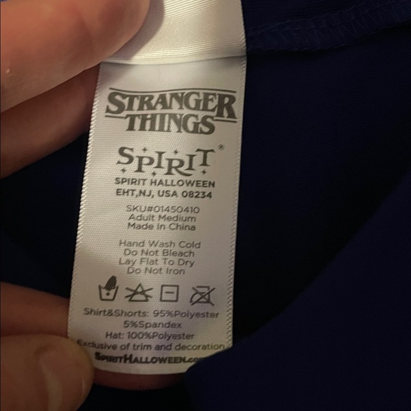 stranger Things Spirit Blue Women's Athletic Shorts with Gold Accents - Picture 3 of 6